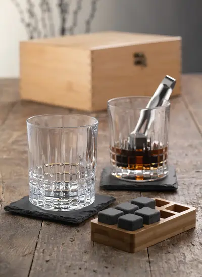 Liffey Whiskey Fathers Day Corporate Irish Gift Set Galway Cystal With Box